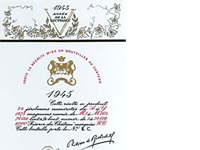 Most expensive large bottle of wine: Mouton-Rothschild 1945